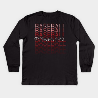 Baseball Mom Kids Long Sleeve T-Shirt